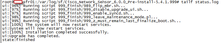 Sourcefire tail install log