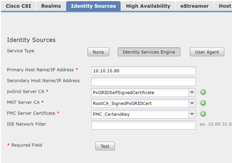 Cisco ISE pxGrid setup with FirePOWER FINKOTEK